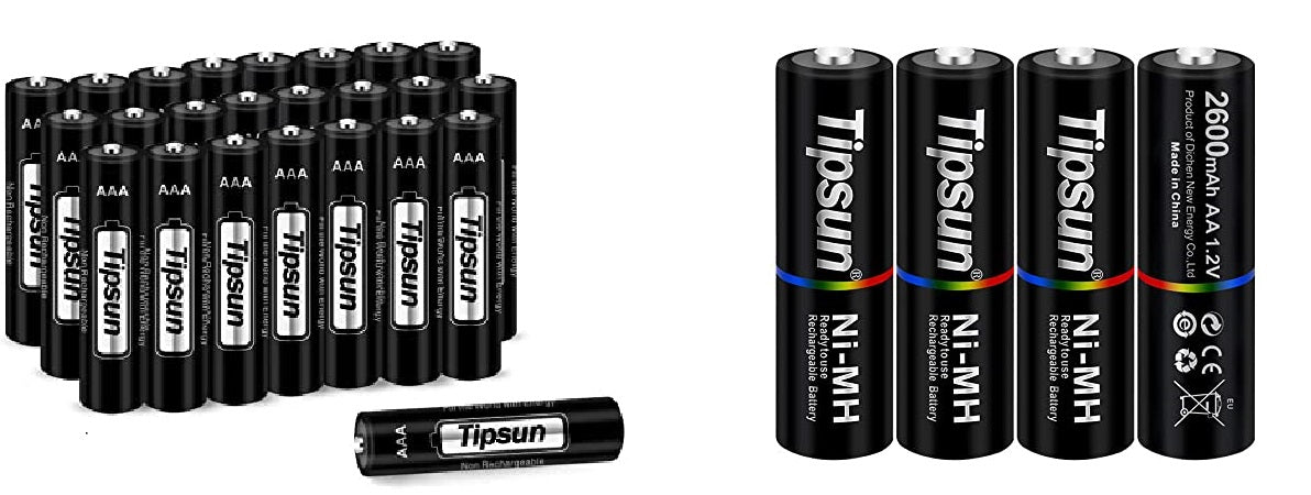 TIPSUN Micro USB Rechargeable Batteries