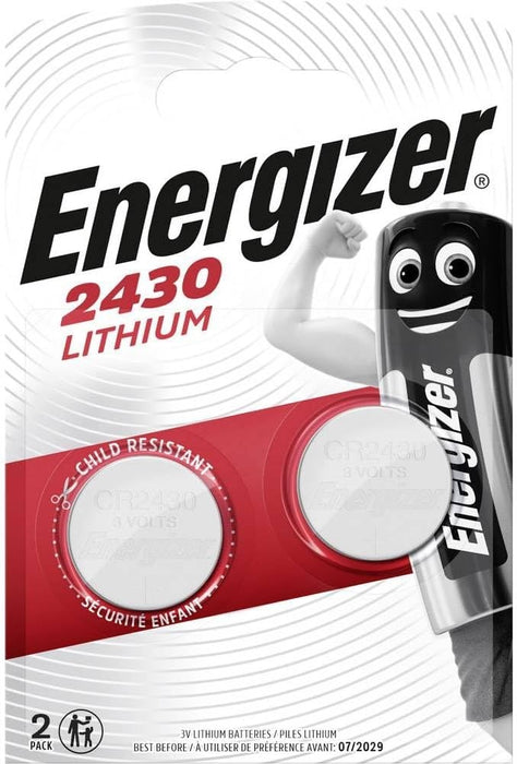 Energizer 2430 Lithium Coin Battery 2 Pack