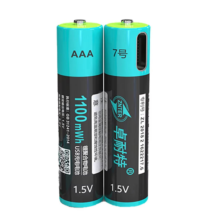 AAA LITHIUM rechargeable BATTERY 1.5V Znter