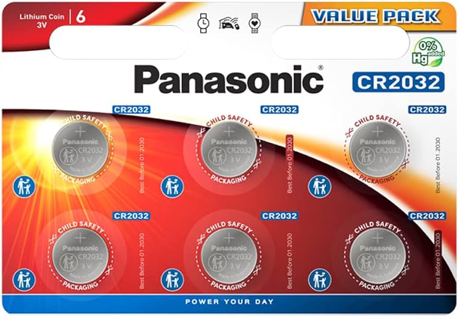 CR 2032 CR2032 ECR2032 3V Lithium Battery By PANASONIC