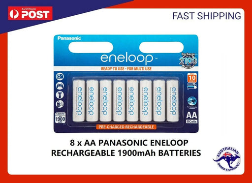 8x Panasonic Eneloop rechargeable NiMH AA batteries 2020 Stock Made in Japan New freeshipping - JUST BATTERIES