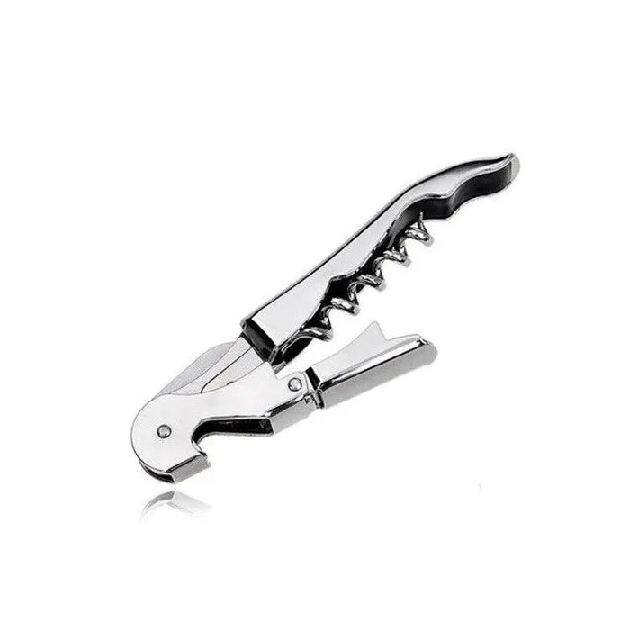 Black and Stainless Steel Waiters Corkscrew Wine Beer Bottle Cap Key Opener Tool Sinowin