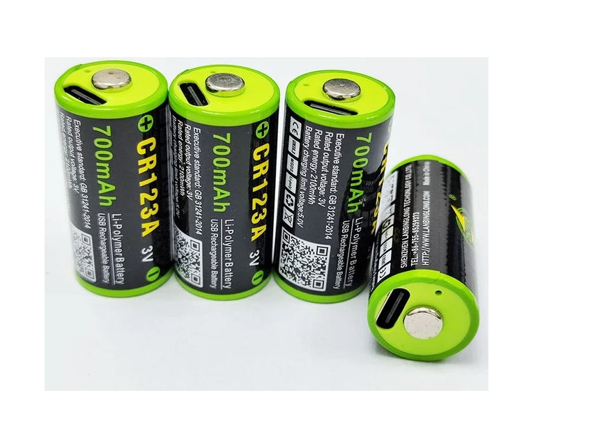 ZNTER 3.0V CR123A rechargeable battery 700mAh USB rechargeable lithium battery