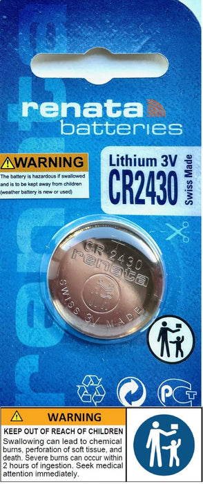 CR2430 RENATA Battery Lithium Cell Button Batteries Individually Pack SWISS MADE 1 pack RENATA