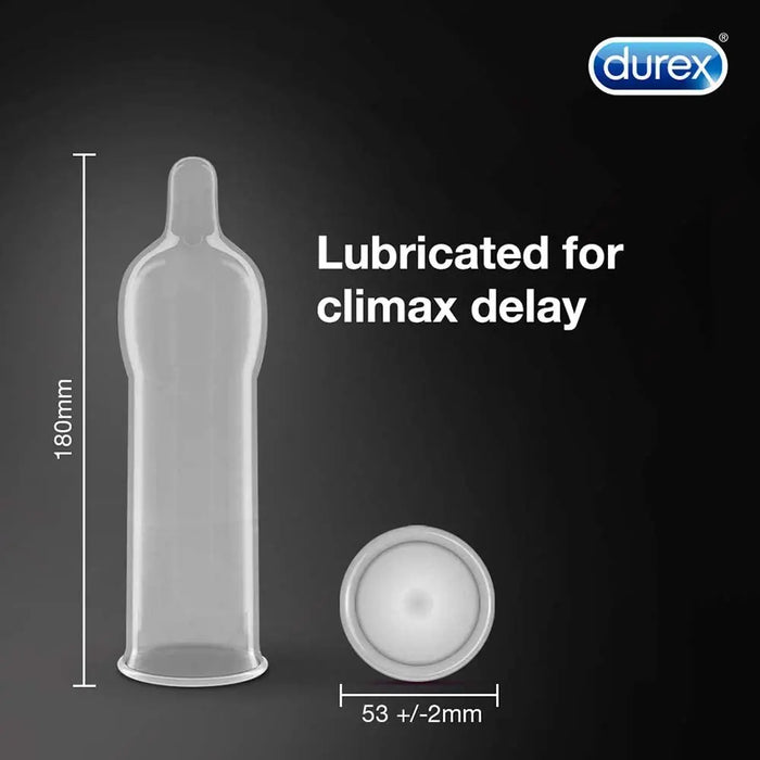 Durex Condoms - Extra Time for Extended Pleasure (10 Count - Pack of 3, Total 30) Durex