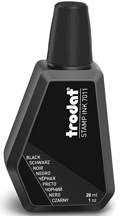 TRODAT DATE STAMP INK Refill stamp ink PAD TRODAT 7011 BLACK 28ML Waterbased ink