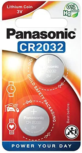 Panasonic 2 Cr2032 3 Volt Lithium Batteries freeshipping - JUST BATTERIES