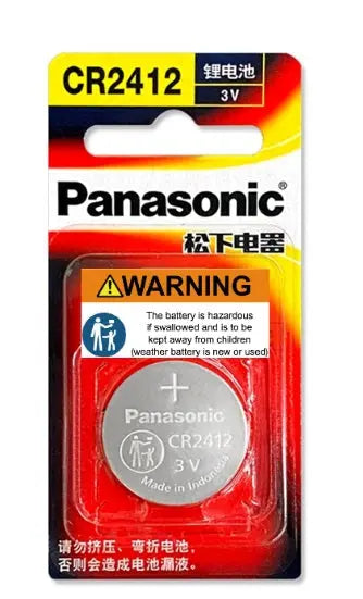 Panasonic CR2412 3v LITHIUM COIN  BATTERY Pack of 1 battery Panasonic