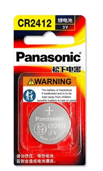 Panasonic CR2412 3v LITHIUM COIN BATTERY Pack of 1 battery Panasonic