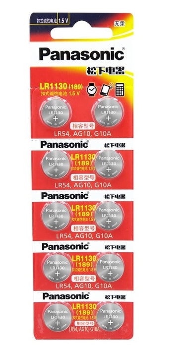 Panasonic Lr1130 Battery (ag10/390)1.5v Alkaline Batteries