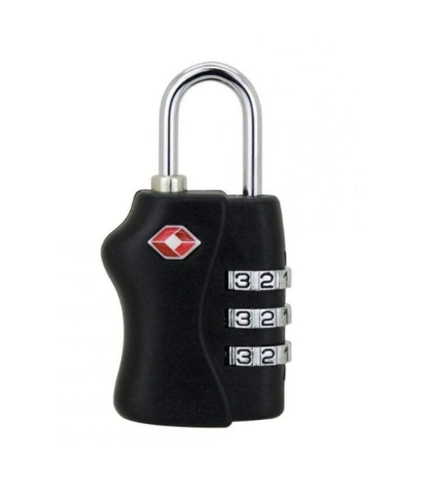 Padlock Luggage Suitcase lock TSA Approved Combination BLACK 3 DIGIT