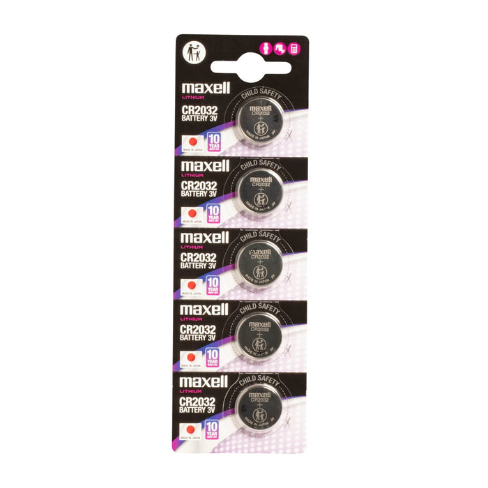 CR2032 3V MAXELL COIN BATTERY MADE IN JAPAN Child Resistant packaging