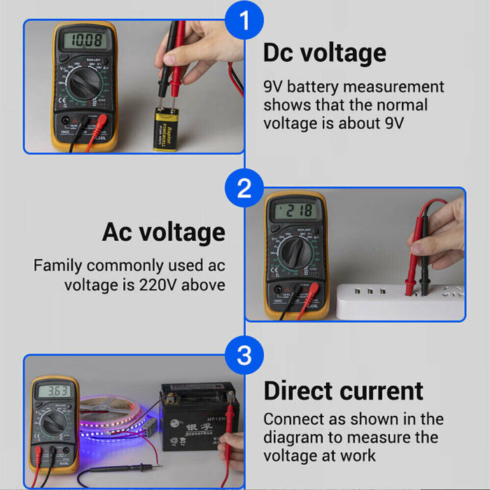 Brand new Multi Tester Ohmmeter AC DC Voltmeter  LCD Digital Multimeter XL830L
