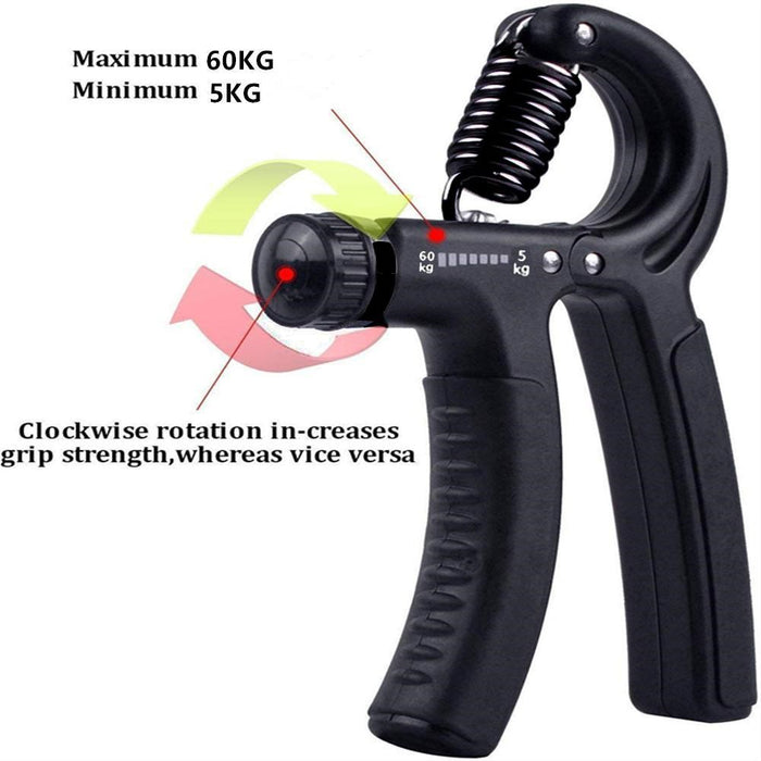 Adjustable Hand Grip Strengthener 5kg–60kg – Non-Slip Wrist & Forearm Trainer for Hand Strength, Fitness & Rehabilitation