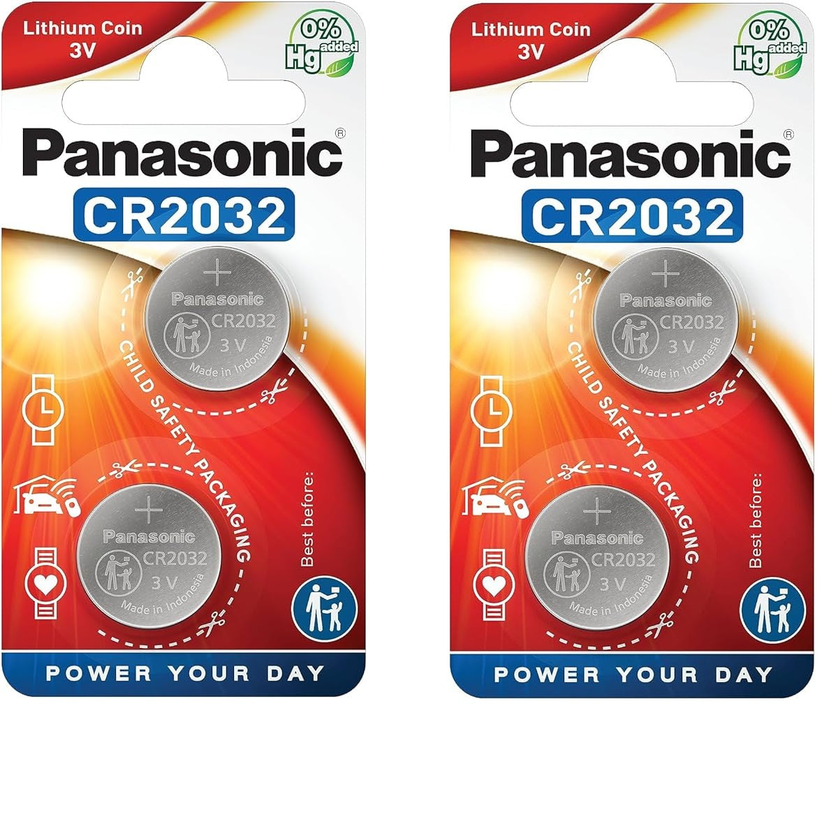 Panasonic CR2032 3V Lithium Coin Battery (Pack of — JUST BATTERIES