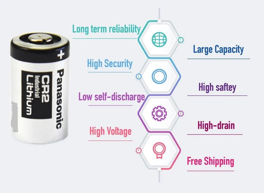 CR2 battery 3v Lithium Battery CR15H270 CR15270 15270 15266 DLCR2 by Panasonic