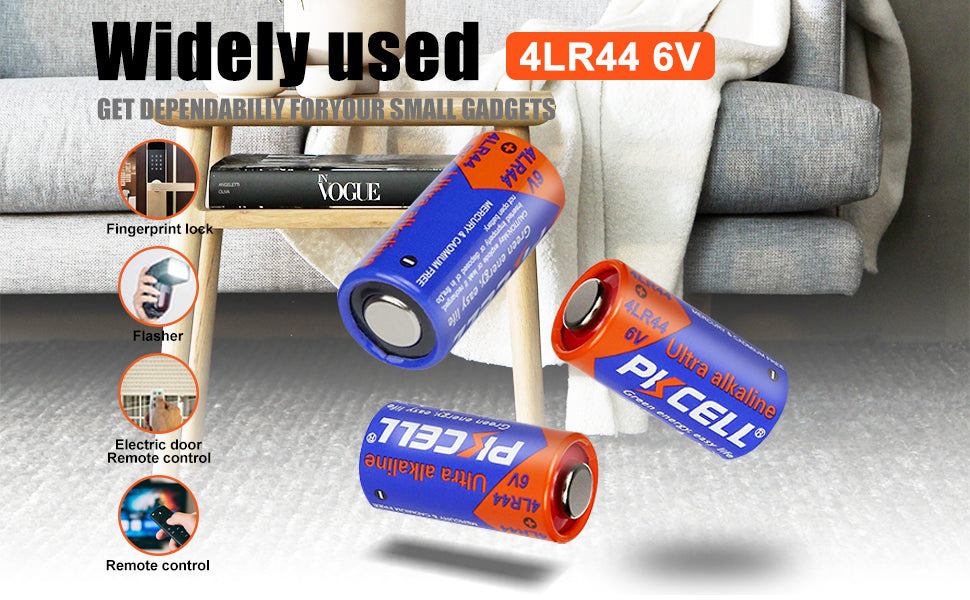 4LR44 GP476A 4A76 PX28A L1325 6V Battery Alkaline for Dog Collar (5pc)