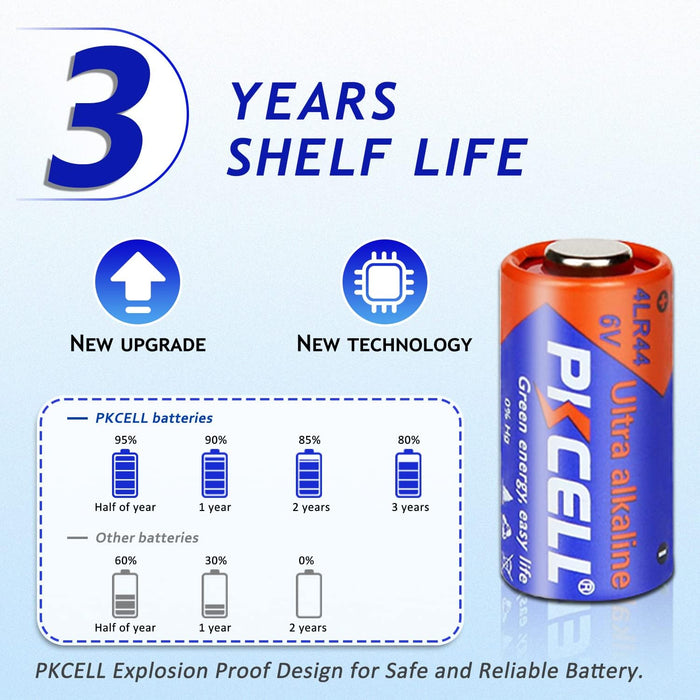 4LR44 GP476A 4A76 PX28A L1325 6V Battery Alkaline for Dog Collar (5pc)
