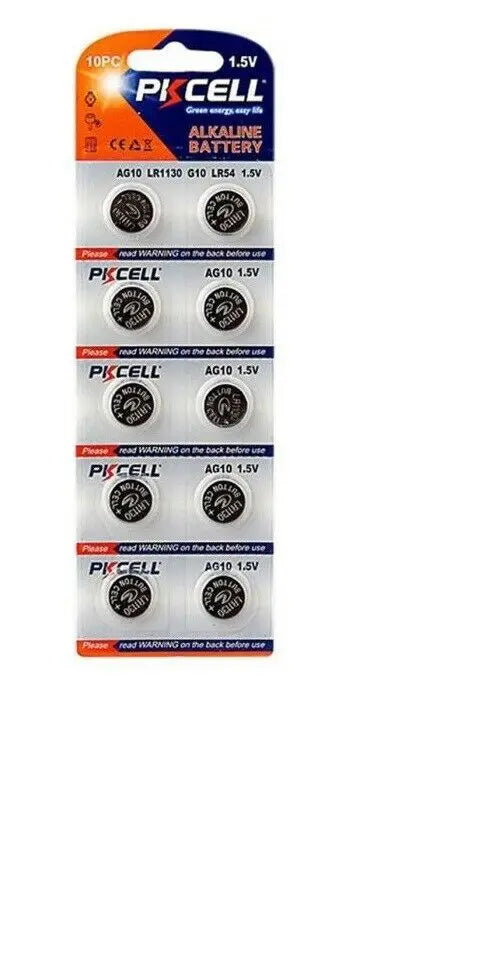 Maxell LR1130 - 10 Batteries G10A AG10 G10A LR54 - 10 Batteries in Total