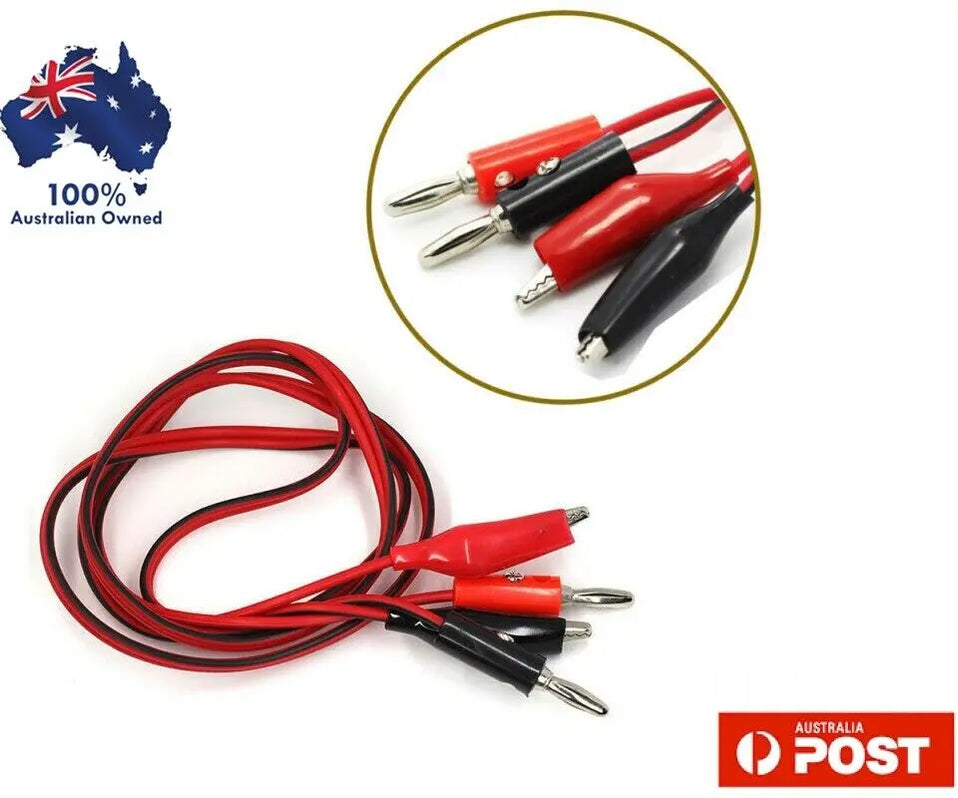 Banana plug to Alligator Clip Clamp for Multimeter Connector — JUST ...
