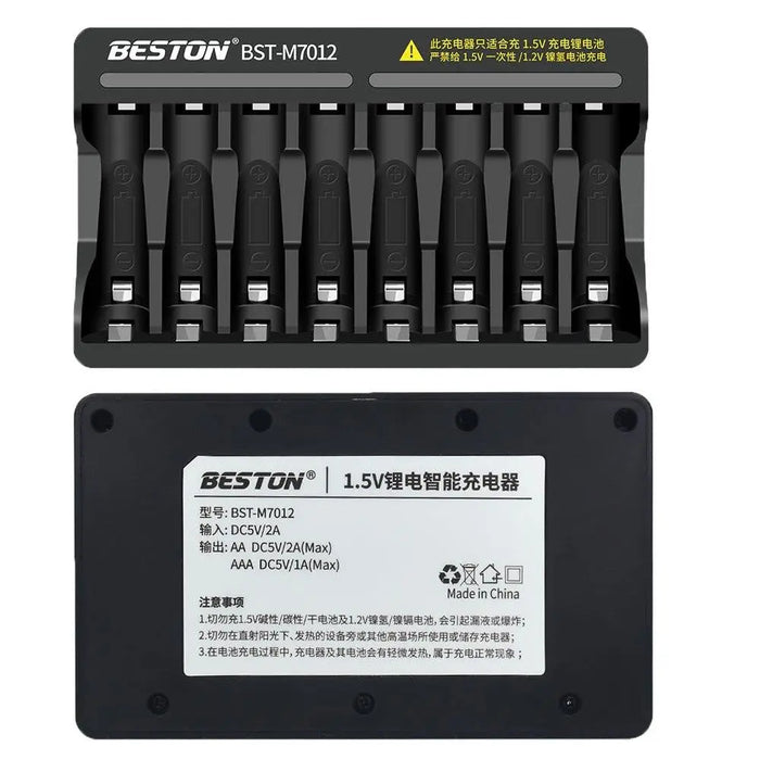 Beston AA / AAA Lithium LI-ION 1.5V Battery Charger M7012 MILBEP Compatible JUGEE COMPATIBLE CHARGER JUST BATTERIES