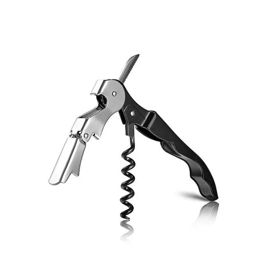 Black and Stainless Steel Waiters Corkscrew Wine Beer Bottle Cap Key Opener Tool Sinowin