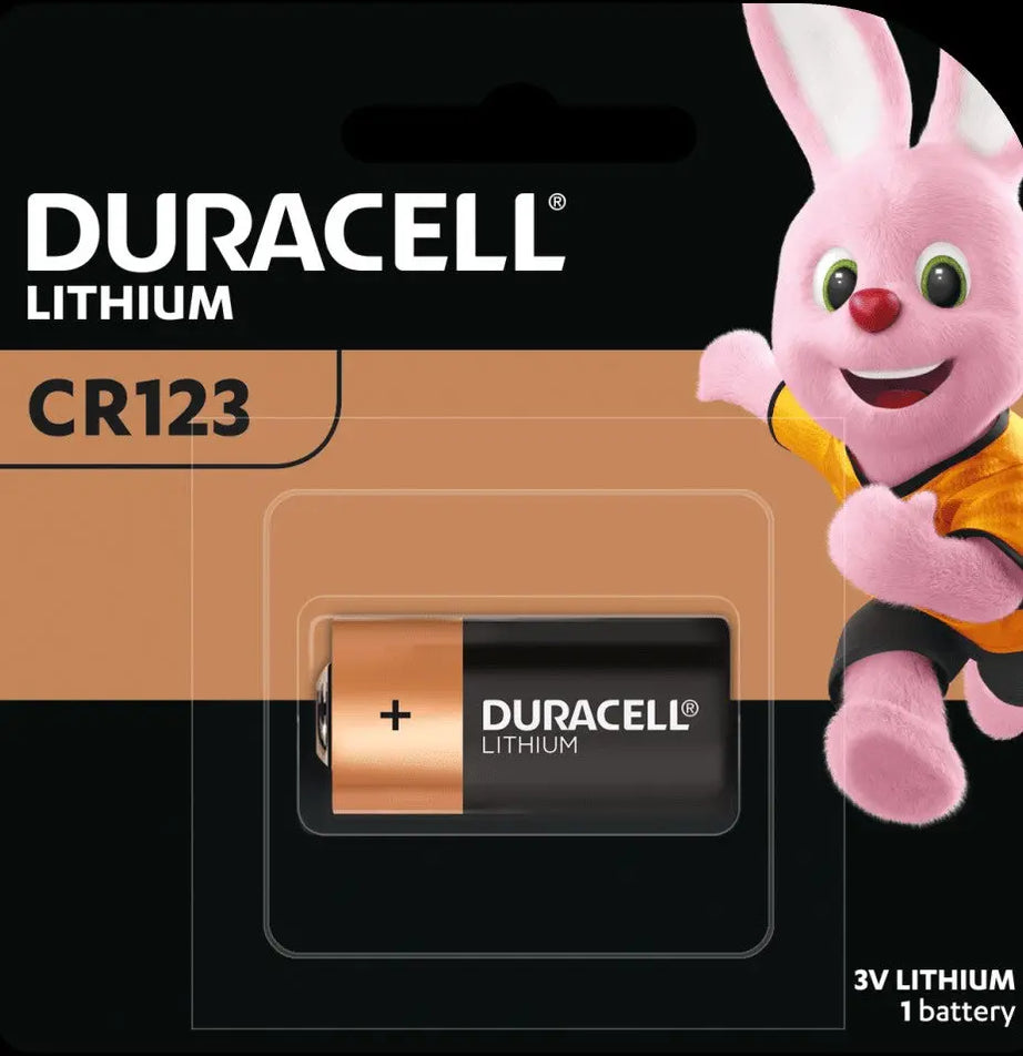 CR123 CR123A 3V lithium battery Duracell JUST BATTERIES AUSTRALIA