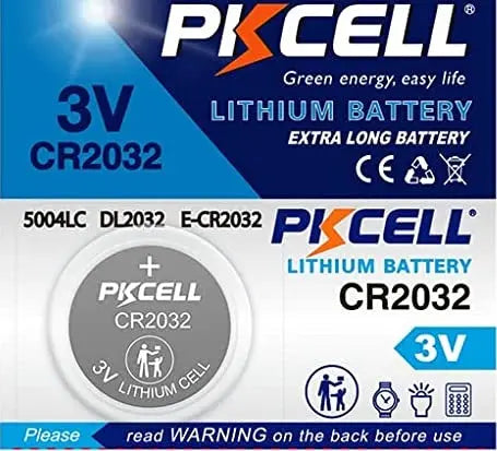 CR2032 CR2025 CR2016 CR2450 CR1616 3V Coin Button Lithium Battery PKCELL PKCELL