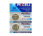 CR2032 CR2025 CR2016 CR2450 CR1616 3V Coin Button Lithium Battery PKCELL PKCELL