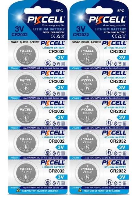 CR2032 CR2025 CR2016 CR2450 CR1616 3V Coin Button Lithium Battery PKCELL PKCELL