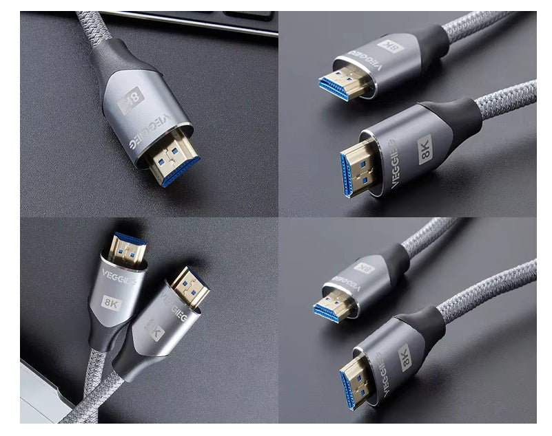 HDMI Cable 8K 144Hz 48 Gbps Premium 2.1 HD TV HDMI Video Cable