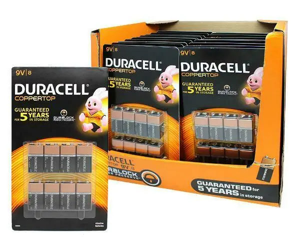 DURACELL 9V Coppertop Battery DURALOCK MN1604 2/4/8 Alkaline Battery EXP 05/23 freeshipping - JUST BATTERIES