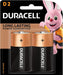 Duracell D Ultra Alkaline Batteries (Pack of 2) TYPE D battery 1.5V alkaline Duracell