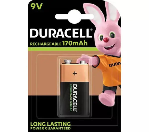 Duracell Rechargeable 9V 170 mAh Battery Pack of 1 Duracell