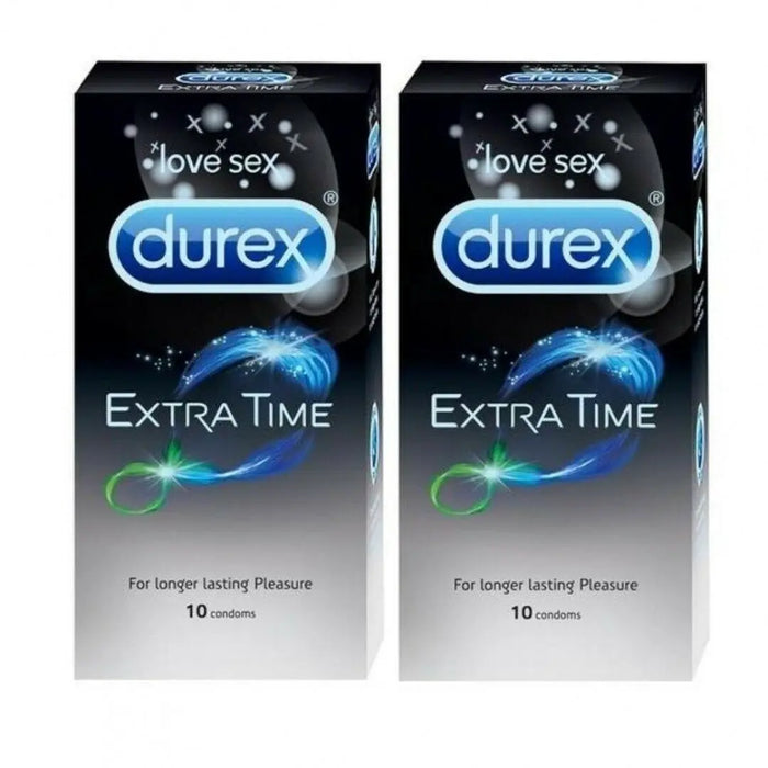 Durex Extra Time Long Last Sex Delay sealed Pack 20 Condoms Extended Pleasure Durex
