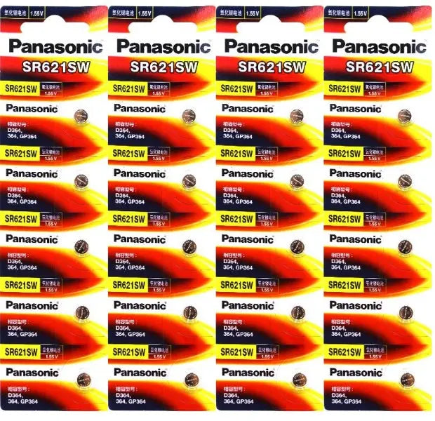 GENUINE PANASONIC SR621SW 364 Cell Silver Oxide Battery Watch Panasonic