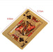 GOLD Plated POKER Playing CARDS Waterproof PVC Plastic Casino Game 54 Deck Unbranded