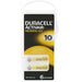 HEARING AID batteries size 10, 13, 312 LONG LIFE DURACELL Activair Easy tab 6pk freeshipping - JUST BATTERIES