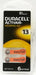 HEARING AID batteries size 10, 13, 312 LONG LIFE DURACELL Activair Easy tab 6pk freeshipping - JUST BATTERIES