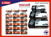 MAXELL AG13 LR44 AG3 LR41 AG10 1130  Alkaline 1.55v 0% Mercury Coin Battery New freeshipping - JUST BATTERIES