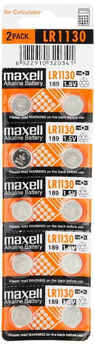 MAXELL AG13 LR44 AG3 LR41 AG10 1130  Alkaline 1.55v 0% Mercury Coin Battery New freeshipping - JUST BATTERIES