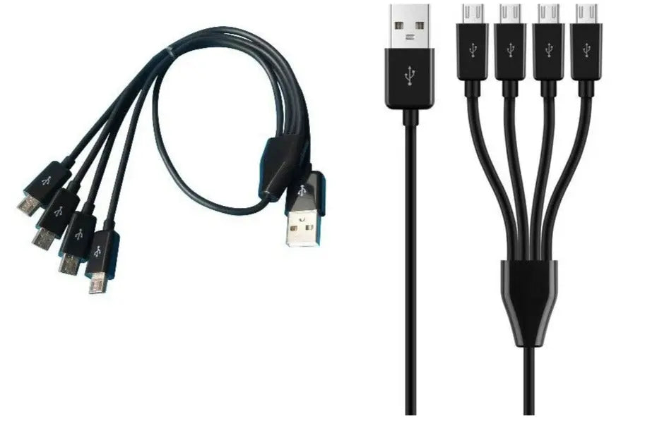 Micro USB Cable 4 in 1 50 cm .5m Charging cable Data cable Fast charging freeshipping - JUST BATTERIES