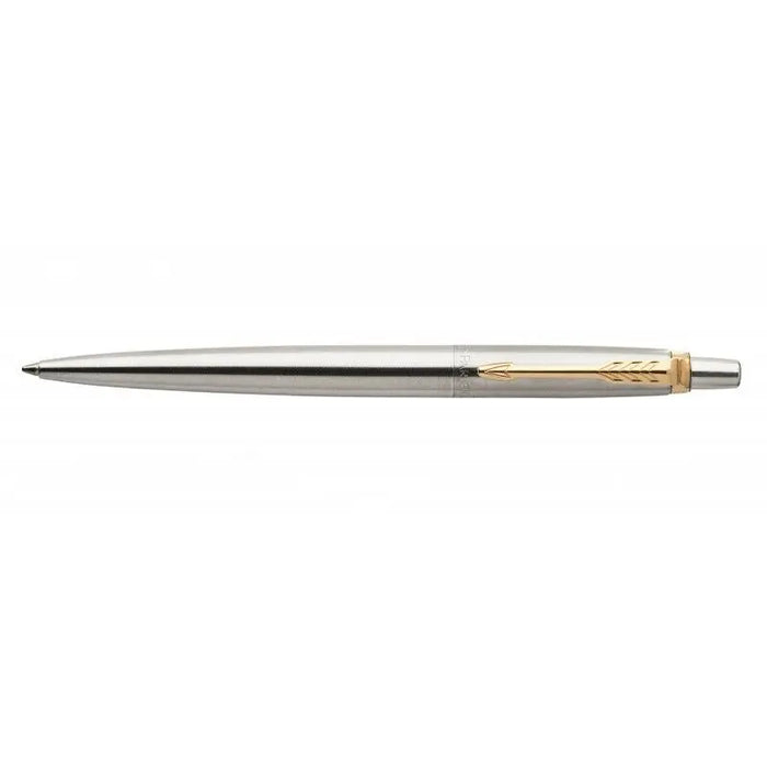 PARKER JOTTER STAINLESS STEEL GT BALL PEN GOLD PLATED TRIM Ballpoint PARKER NEW Parker