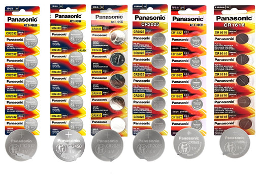 Panasonic CR2032 3V Lithium Coin Cell Batteries – 5 Pack, Fresh, Exp 2033, Indonesia