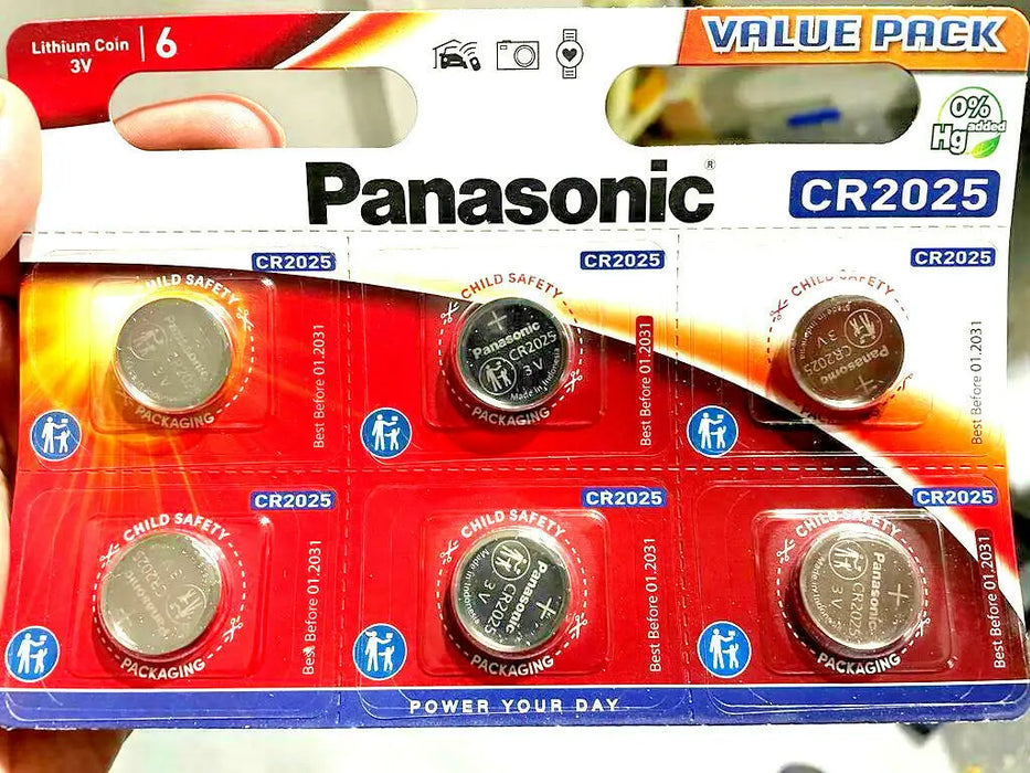 Panasonic CR2032 3V Lithium Coin Batteries (Pack of 4)