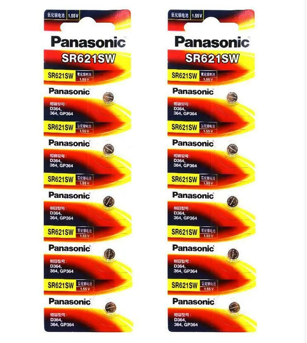 Panasonic SR521SW 379 SR920SW 371 1.55v SR621SW 364 Silver Oxide Battery Watch freeshipping - JUST BATTERIES