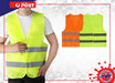 SAFETY VEST  LIGHT GREEN / ORANGE SAFETY WORKWEAR HIGH VISIBILITY UNIVERSAL SIZE Unbranded