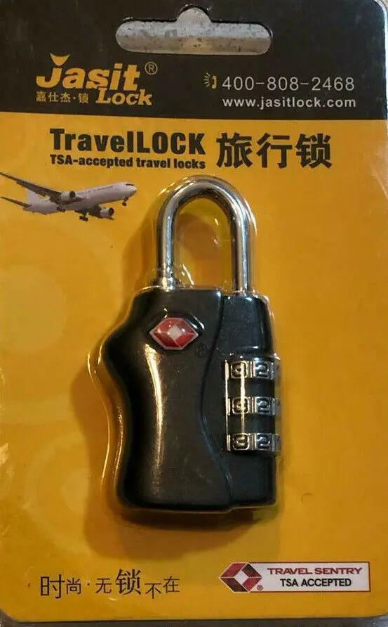 TSA Approved Combination Padlock Lock Luggage Suitcase