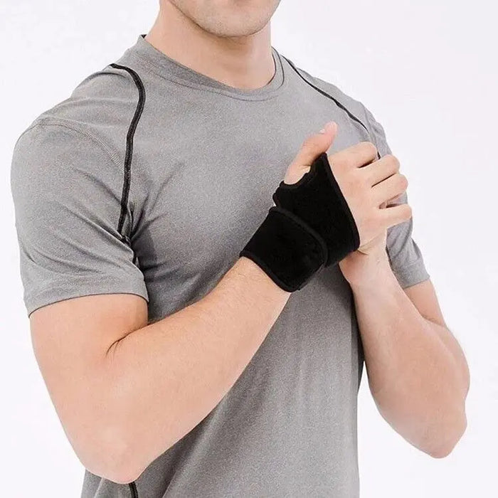 WRIST SUPPORT Brace Pain Relief Strap Carpal Tunnel Sprain CTS RSI Gym Splint Unbranded