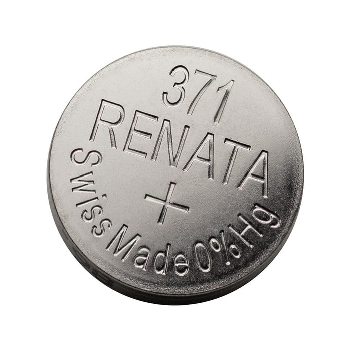 RENATA 371 SR920SW Silver Oxide Watch Battery – 1.55V Swiss Made